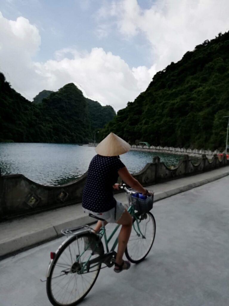biking in vietnam ha long bay