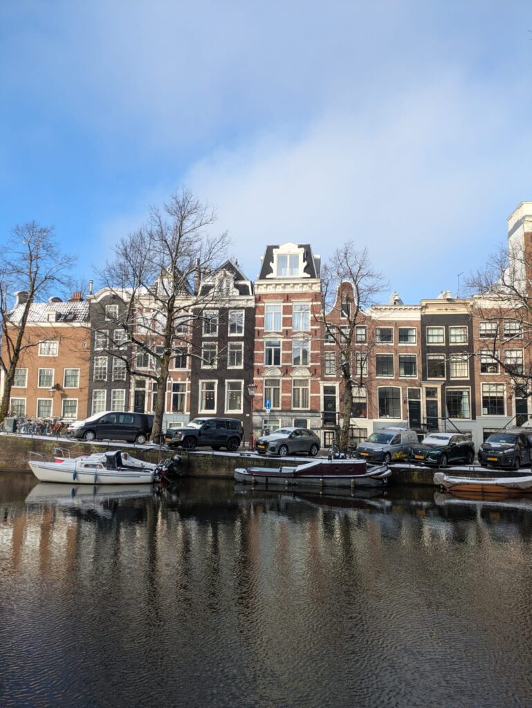 amsterdam canal 2026 snow netherlands