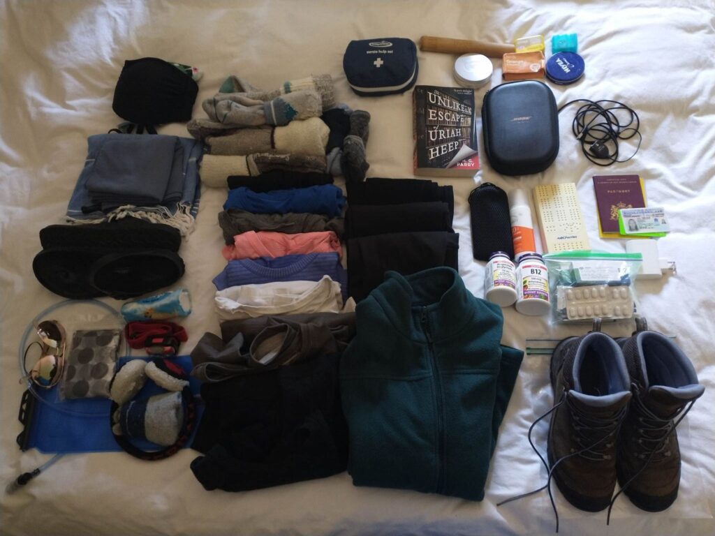 backpacking packing peru