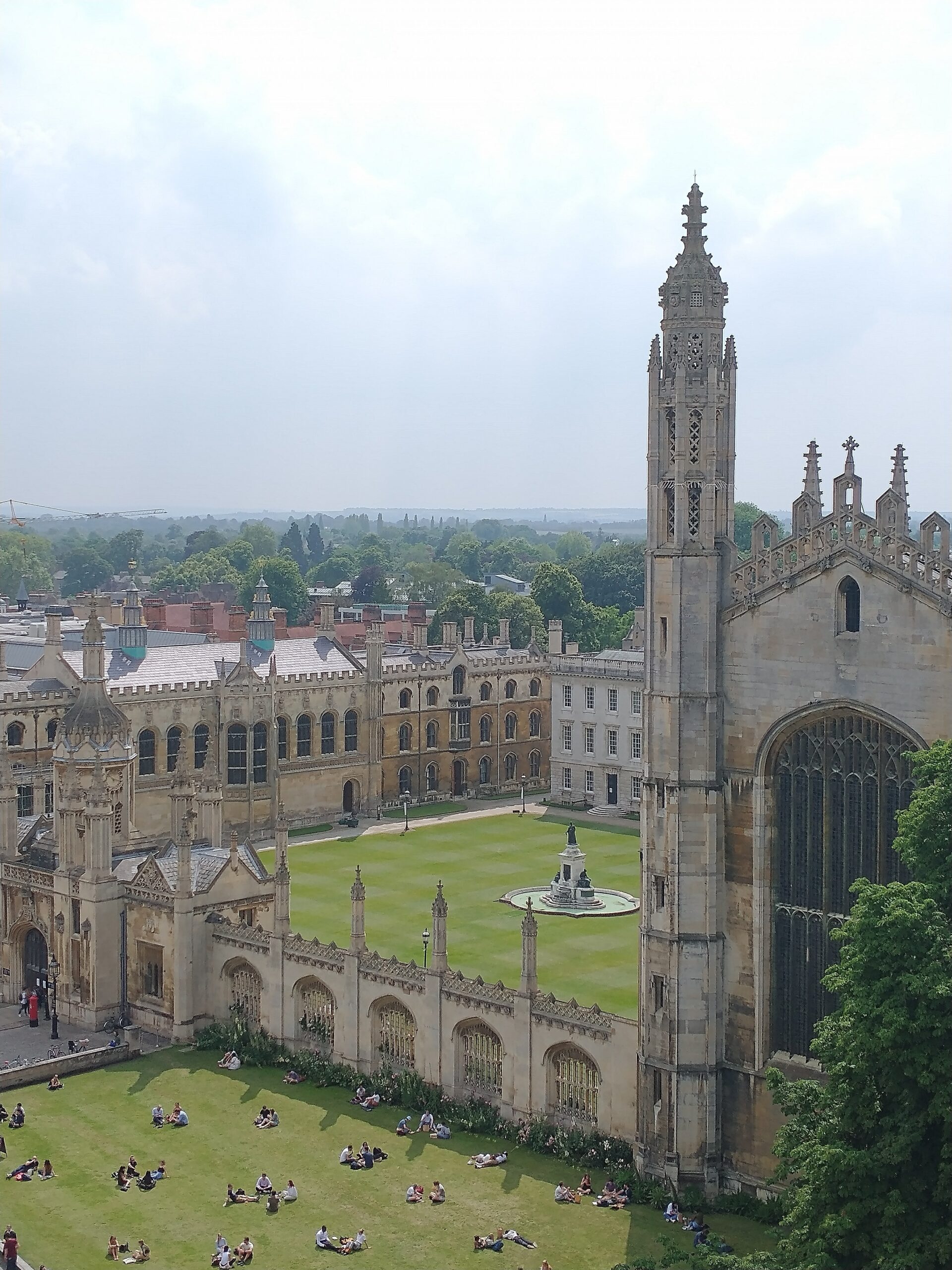 cambridge, uk view from tower