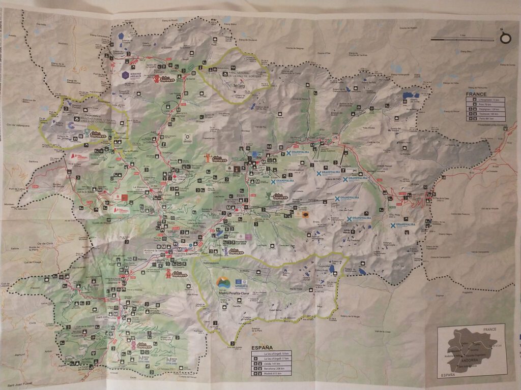 andorra hiking map